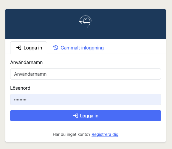 Inloggningsformulär